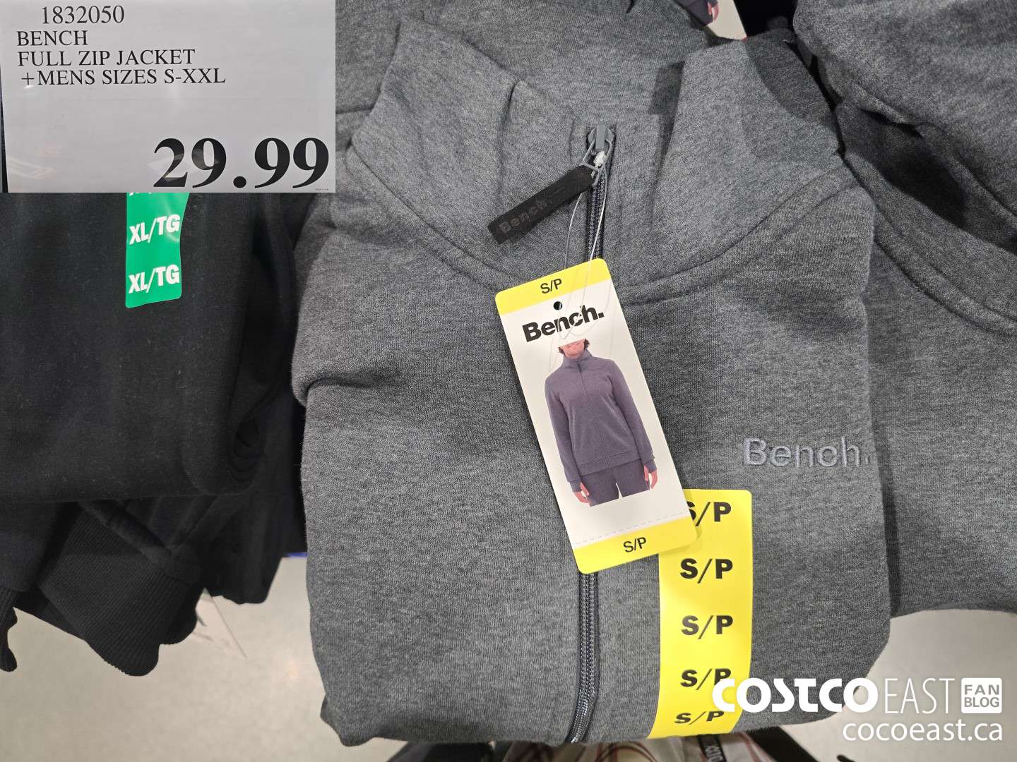 1832050 BENCH FULL ZIP JACKET +MENS SIZES S-XXL $29.99