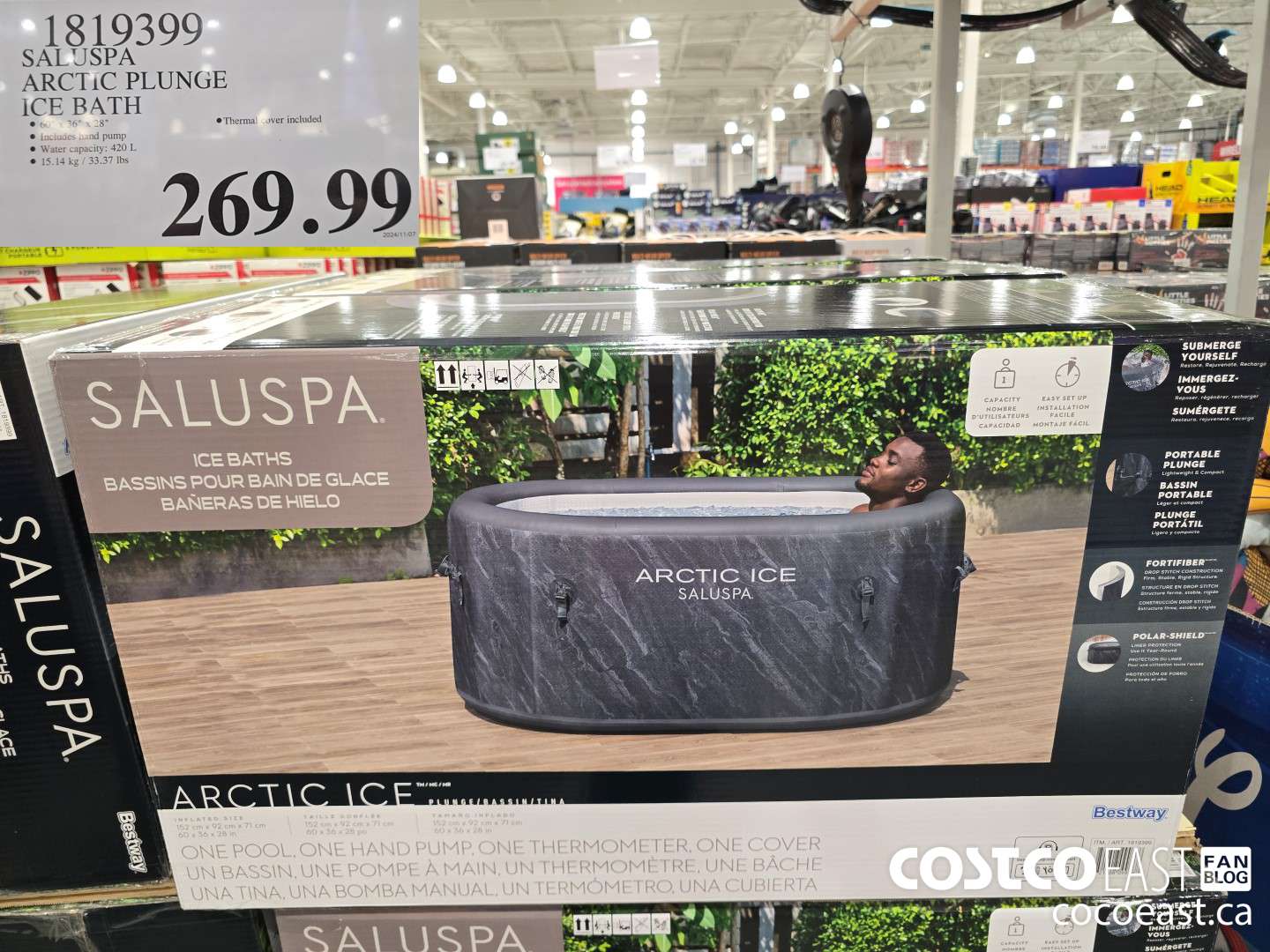 1819399 BESTWAY ARCTIC PLUNGE ICE BATH $269.99