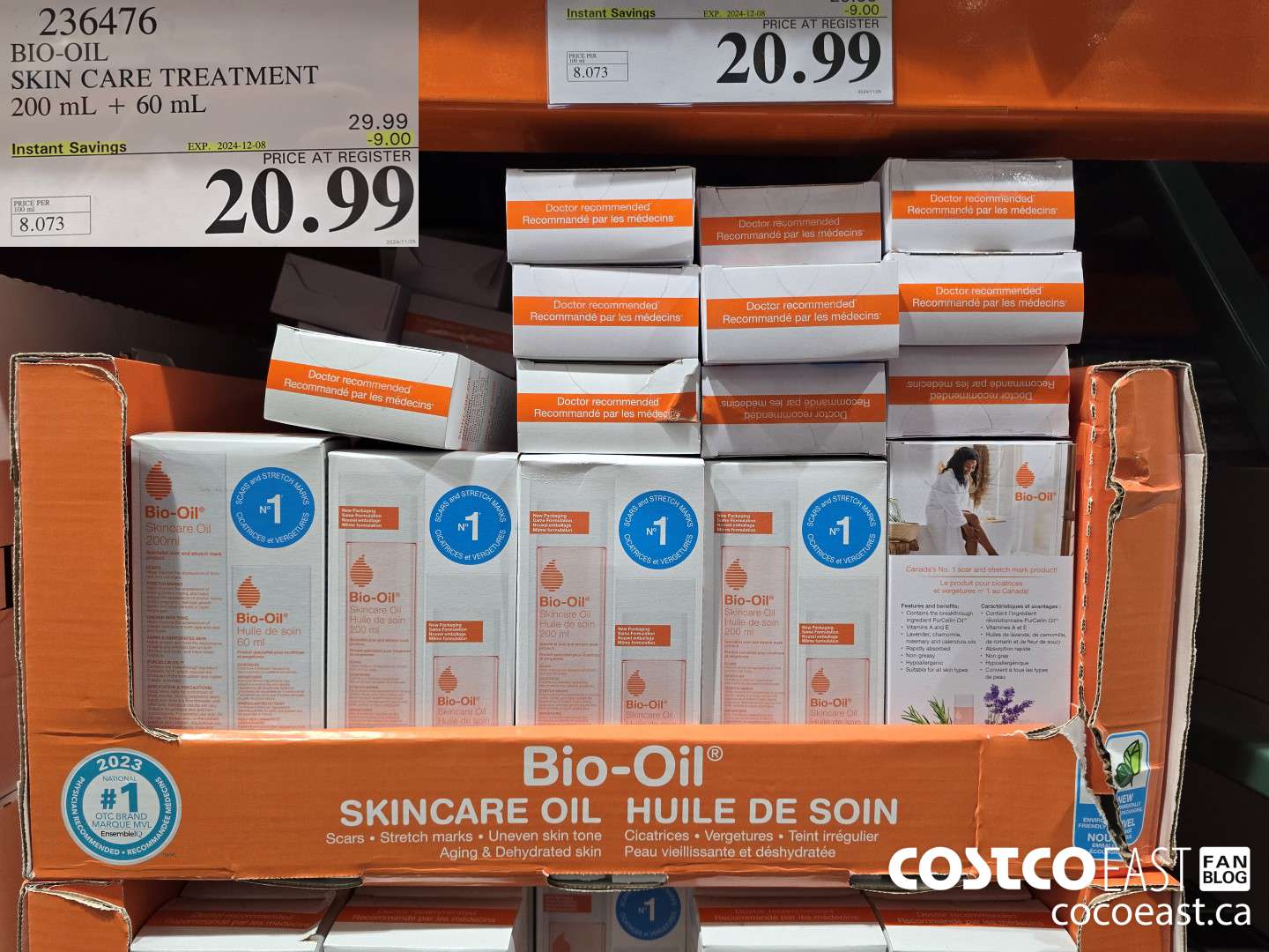 236476 BIO-OIL SKIN CARE TREATMENT 200 mL + 60 mL ($9.00 INSTANT SAVINGS EXPIRES ON 2024-12-08) $20.99