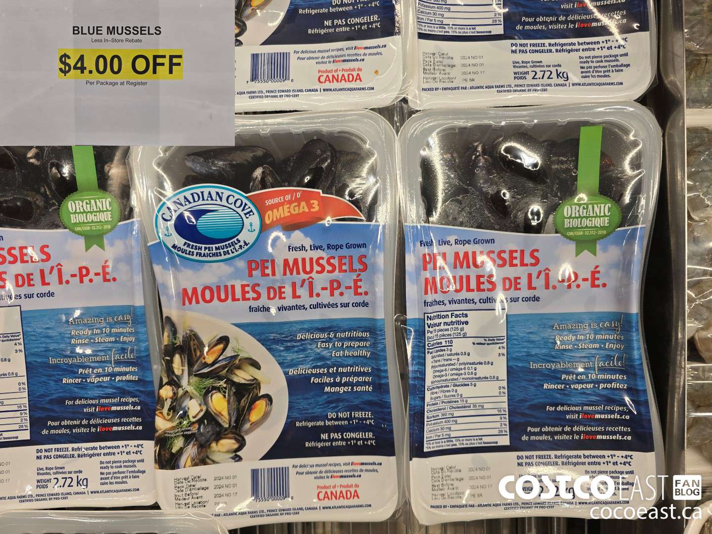 18747 BLUE MUSSELS ($4.00 INSTANT SAVINGS)