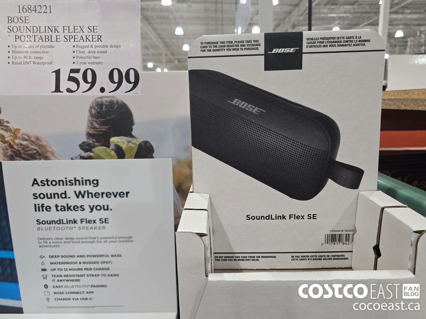 1684221 BOSE SOUNDLINK FLEX SE PORTABLE SPEAKER $159.99