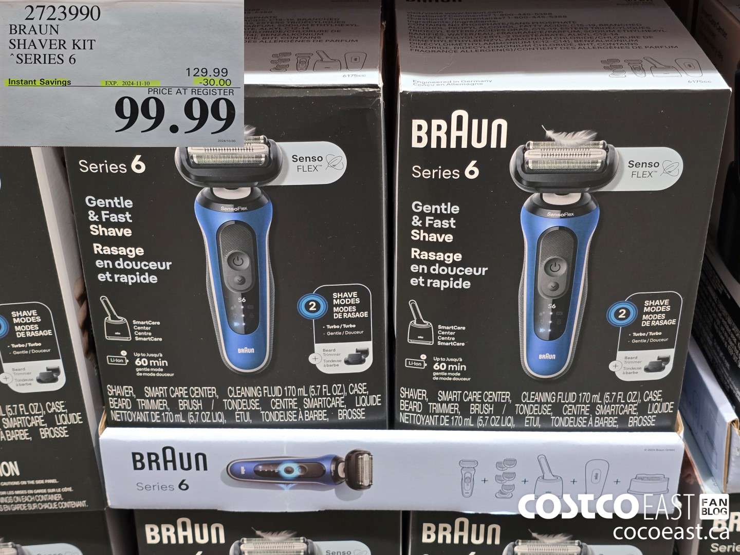 2123990 BRAUN SHAVER KIT SERIES 6 ($30.00 INSTANT SAVINGS EXPIRES ON 2024-11-10) $99.99