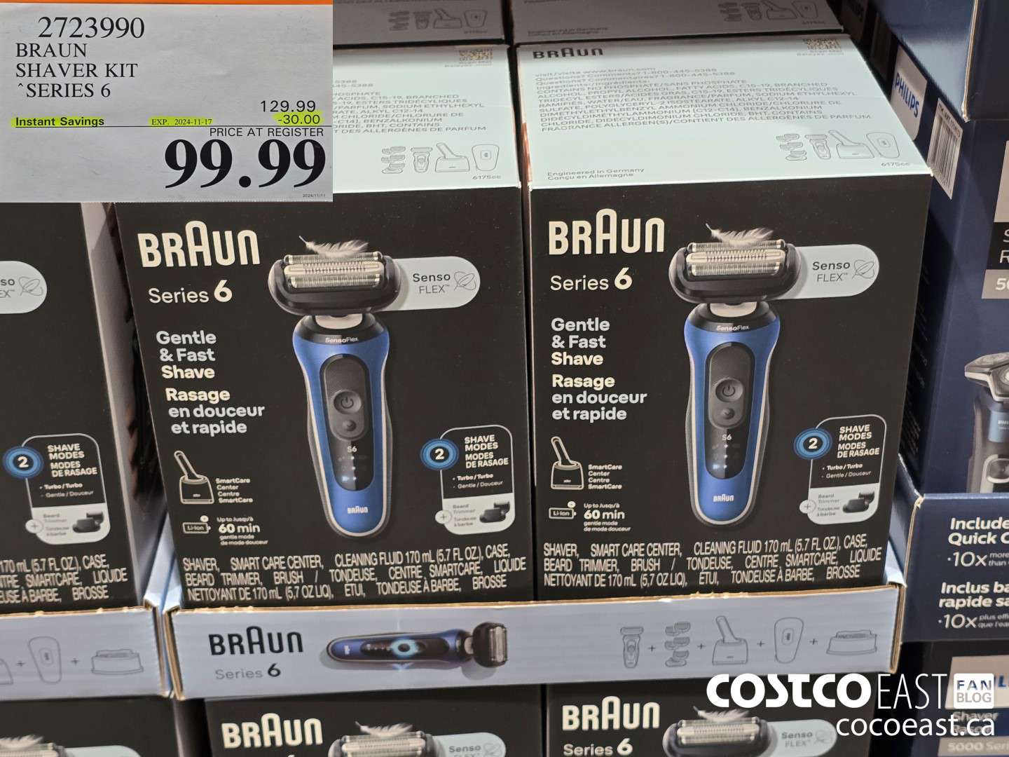 2723990 BRAUN SHAVER KIT SERIES 6 ($30.00 INSTANT SAVINGS EXPIRES ON 2024-11-17) $99.99