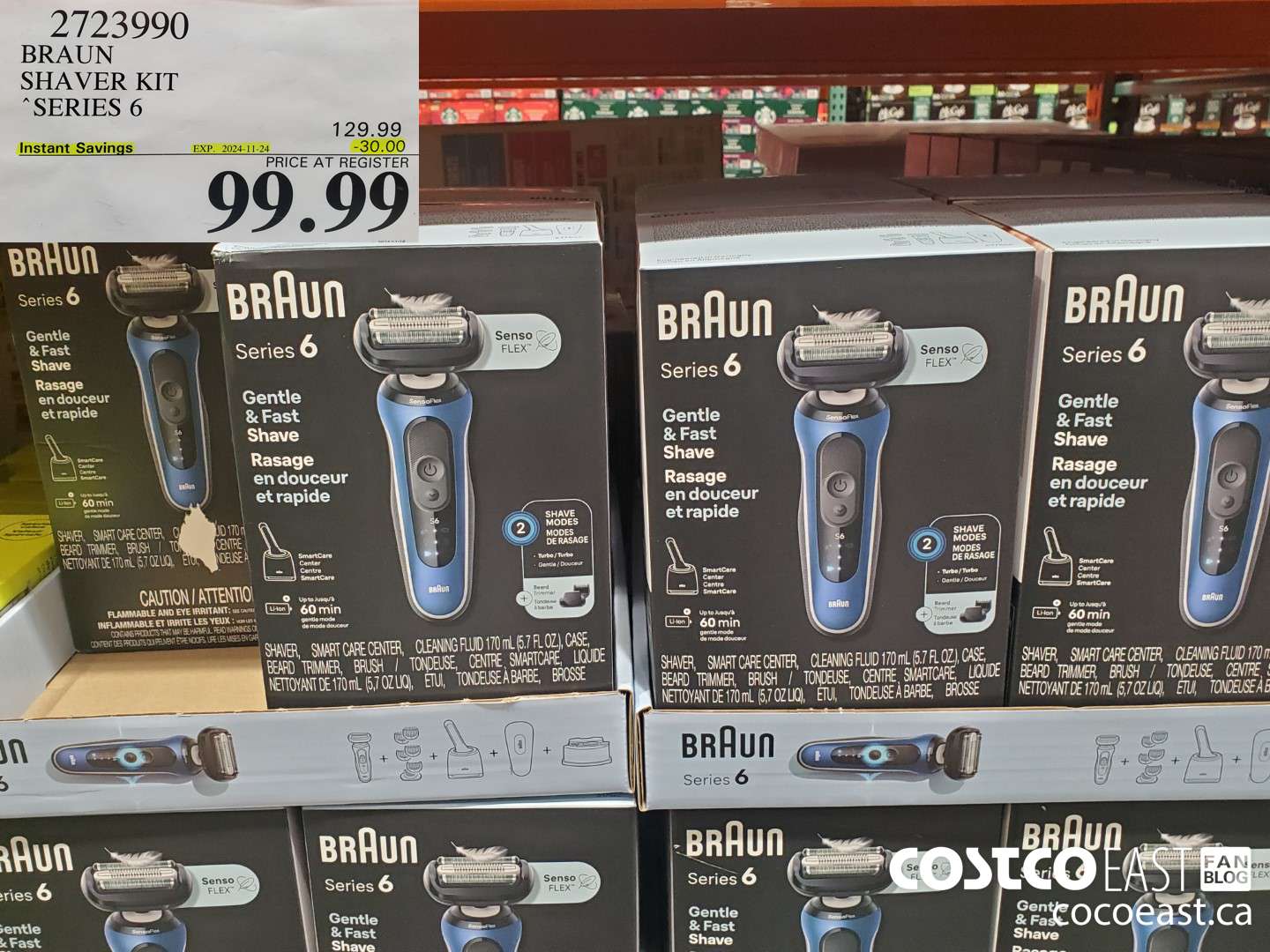 2723990 BRAUN SHAVER KIT SERIES 6 ($30.00 INSTANT SAVINGS EXPIRES ON 2024-11-24) $99.99