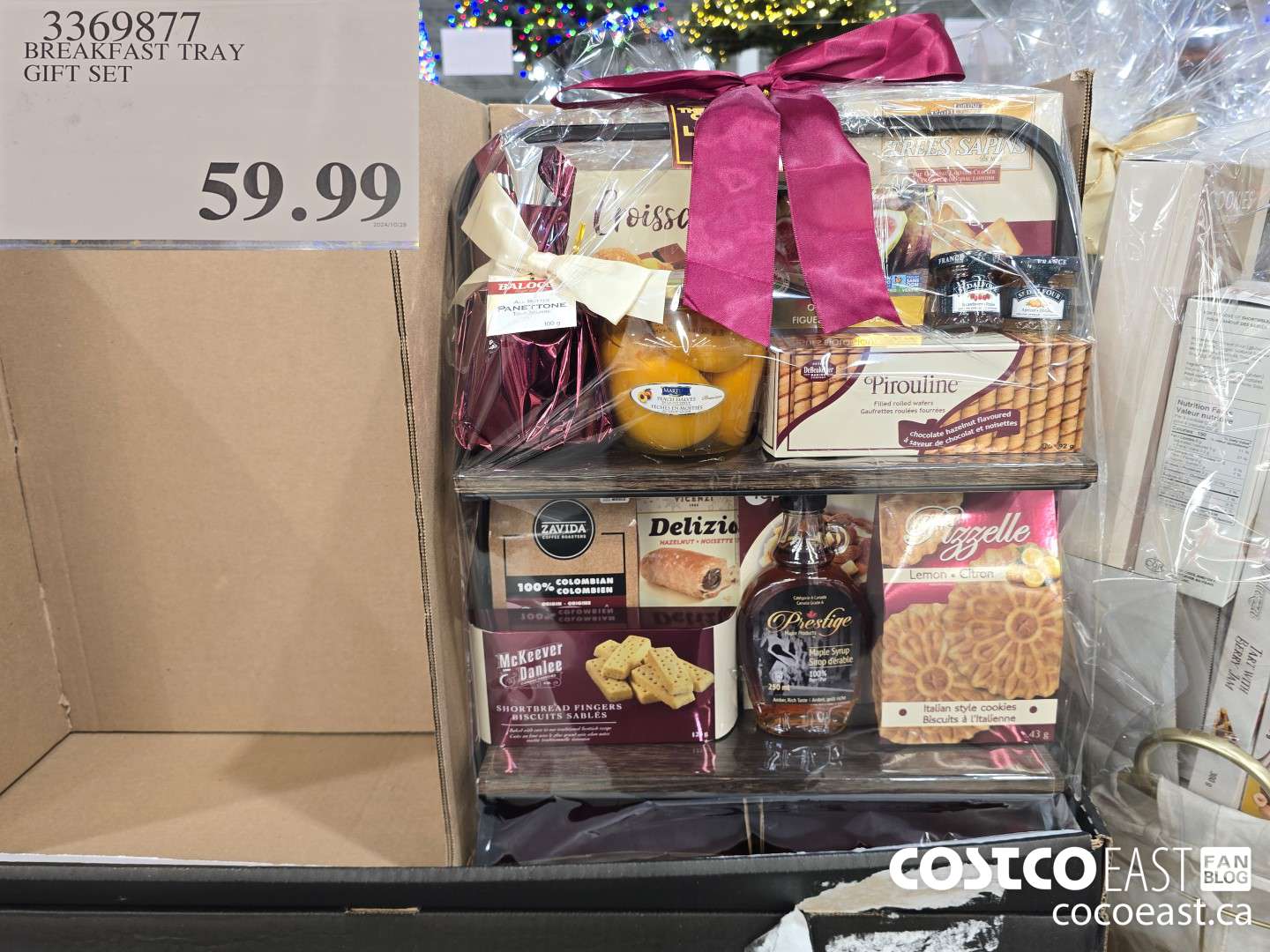 3369877 BREAKFAST TRAY GIFT SET $59.99