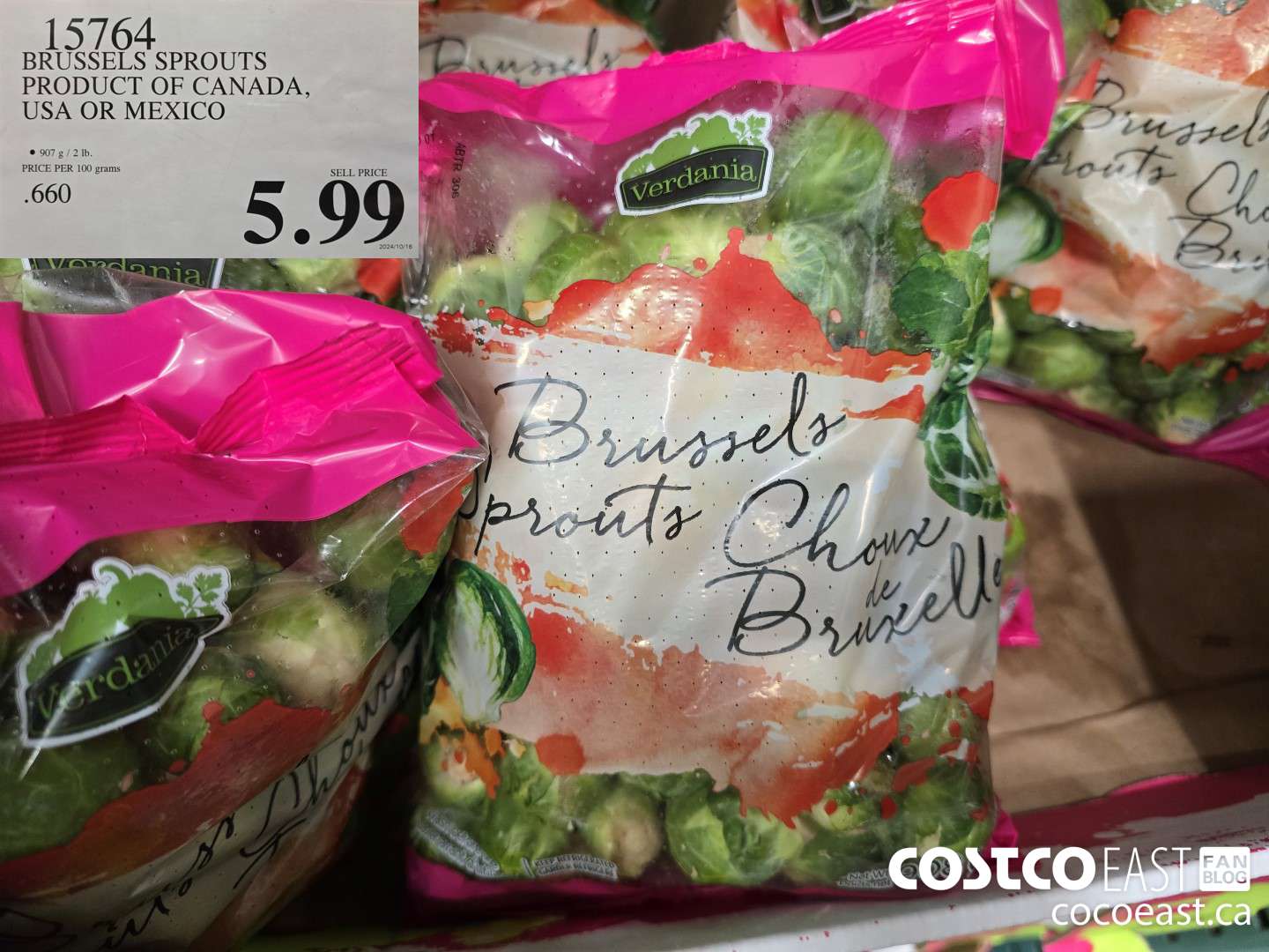 15764 BRUSSELS SPROUTS PRODUCT OF CANADA, USA OR MEXICO $5.99