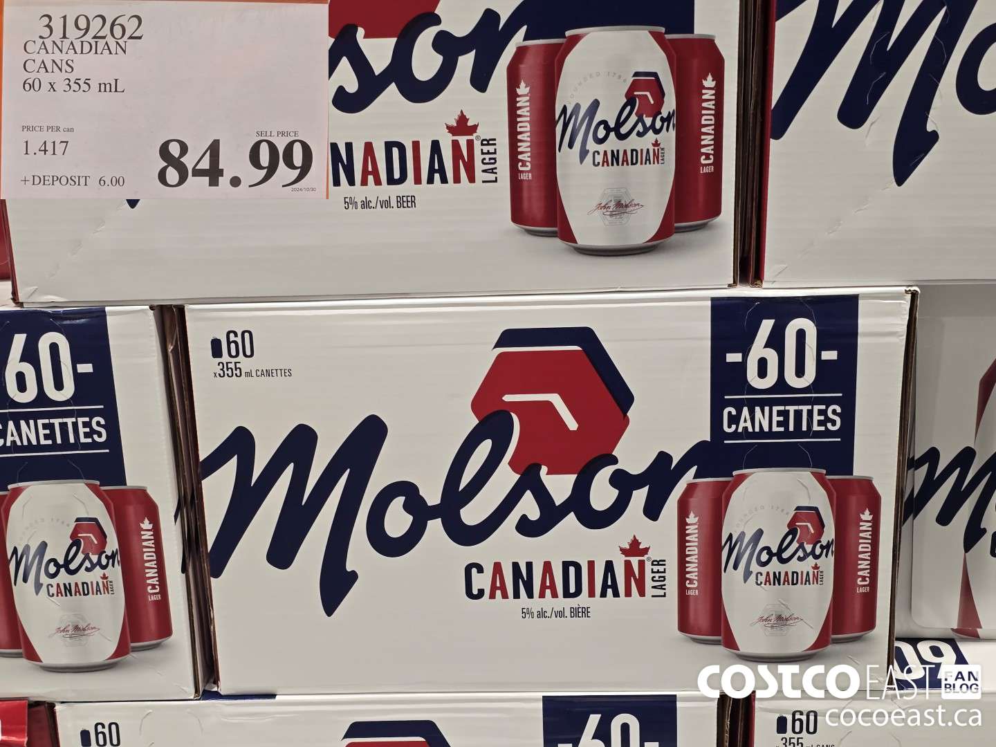 31926 CANADIAN CANS 60 x 355 mL $84.99