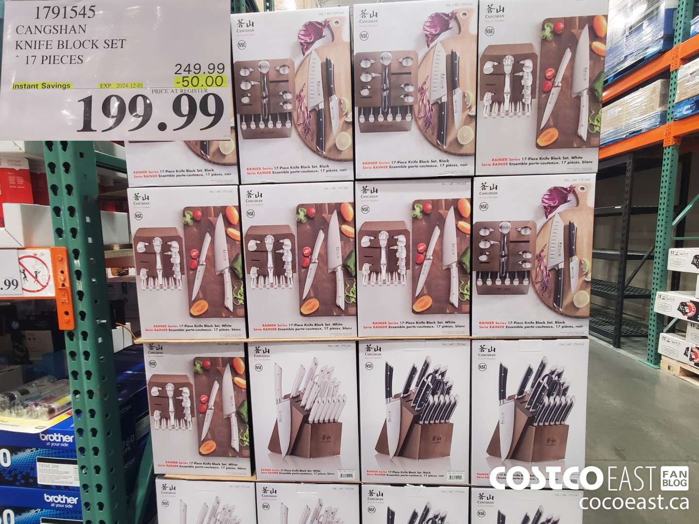 1791545 CANGSHAN KNIFE BLOCK SET 17 PIECES ($50.00 INSTANT SAVINGS EXPIRES ON 2024-12-01) $199.99
