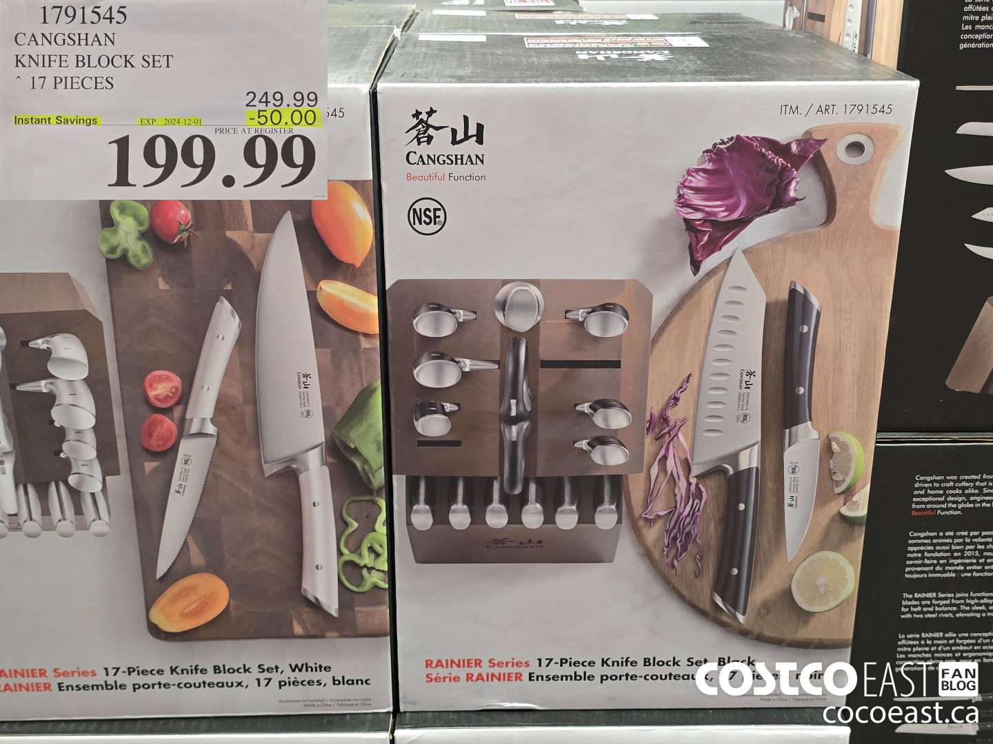 1791545 CANGSHAN KNIFE BLOCK SET 17 PIECES ($50.00 INSTANT SAVINGS EXPIRES ON 2024-12-01) $199.99