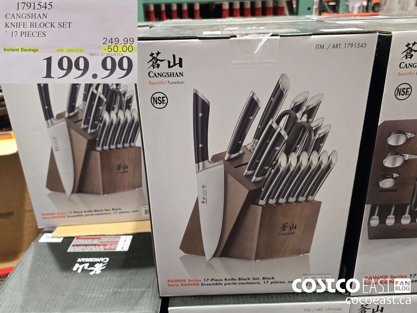 1791545 CANGSHAN KNIFE BLOCK SET 17 PIECES ($50.00 INSTANT SAVINGS EXPIRES ON 2024-12-01) $199.99