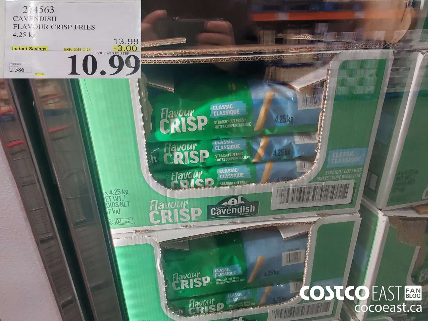 274563 CAVENDISH FLAVOUR CRISP FRIES 4.25 KG ($3.00 INSTANT SAVINGS EXPIRES ON 2024-11-24) $10.99