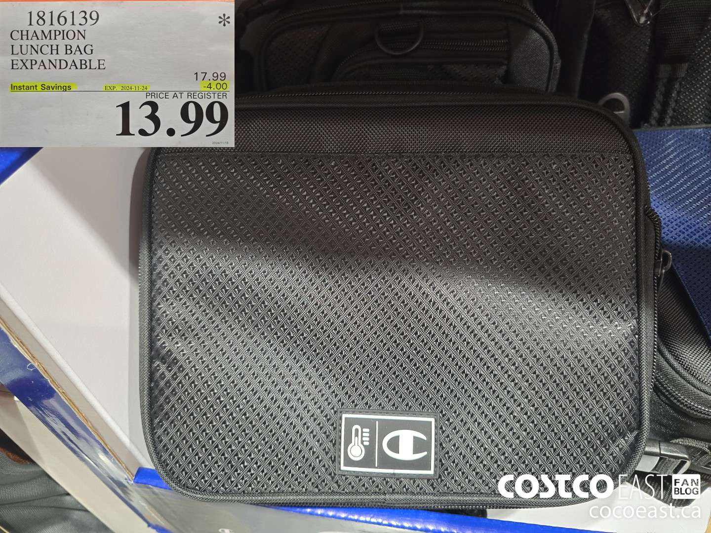 1816139 CHAMPION LUNCH BAG EXPANDABLE ($4.00 INSTANT SAVINGS EXPIRES ON 2024-11-24) $13.99