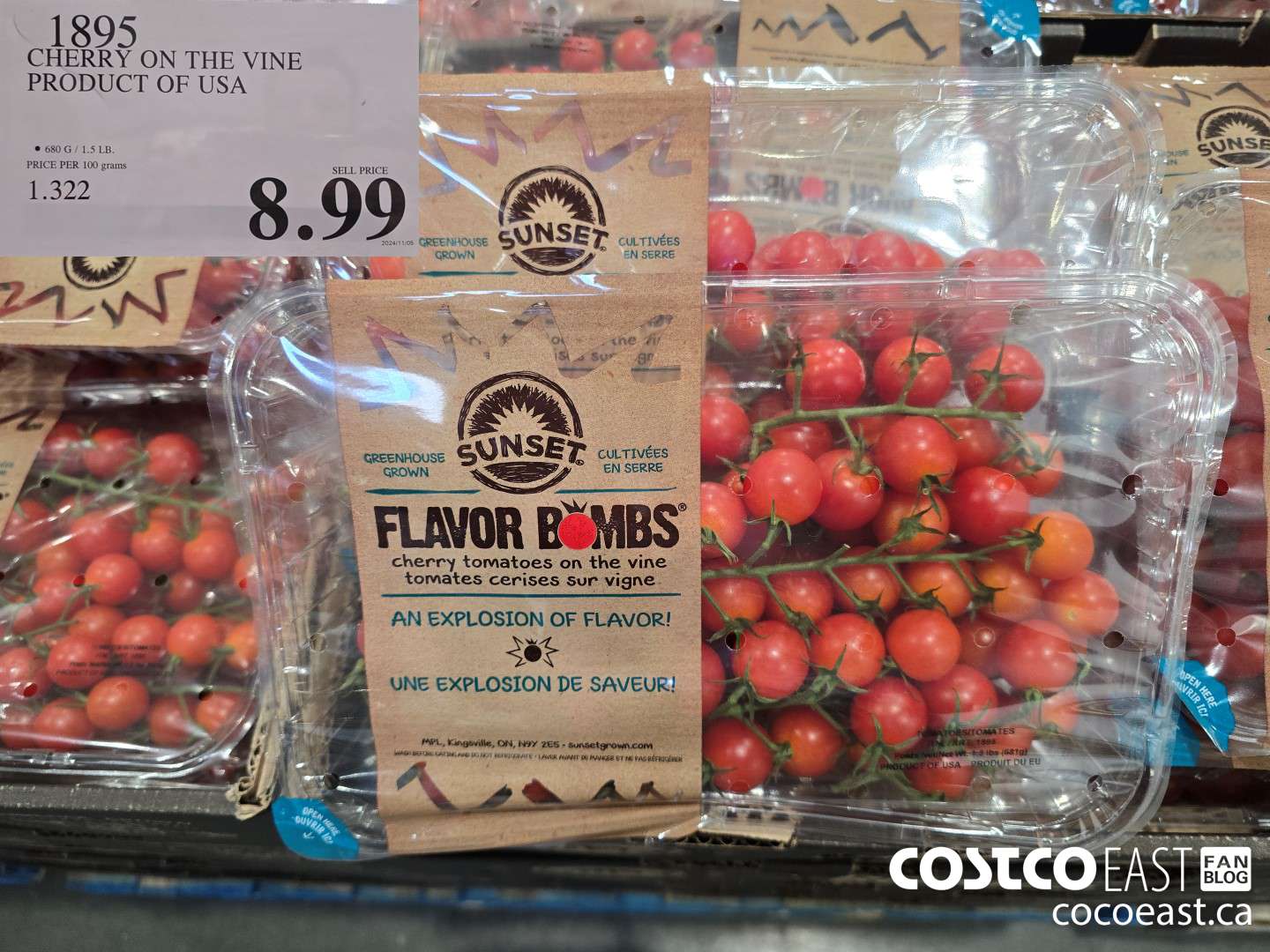 1895 CHERRY ON THE VINE PRODUCT OF USA $8.99