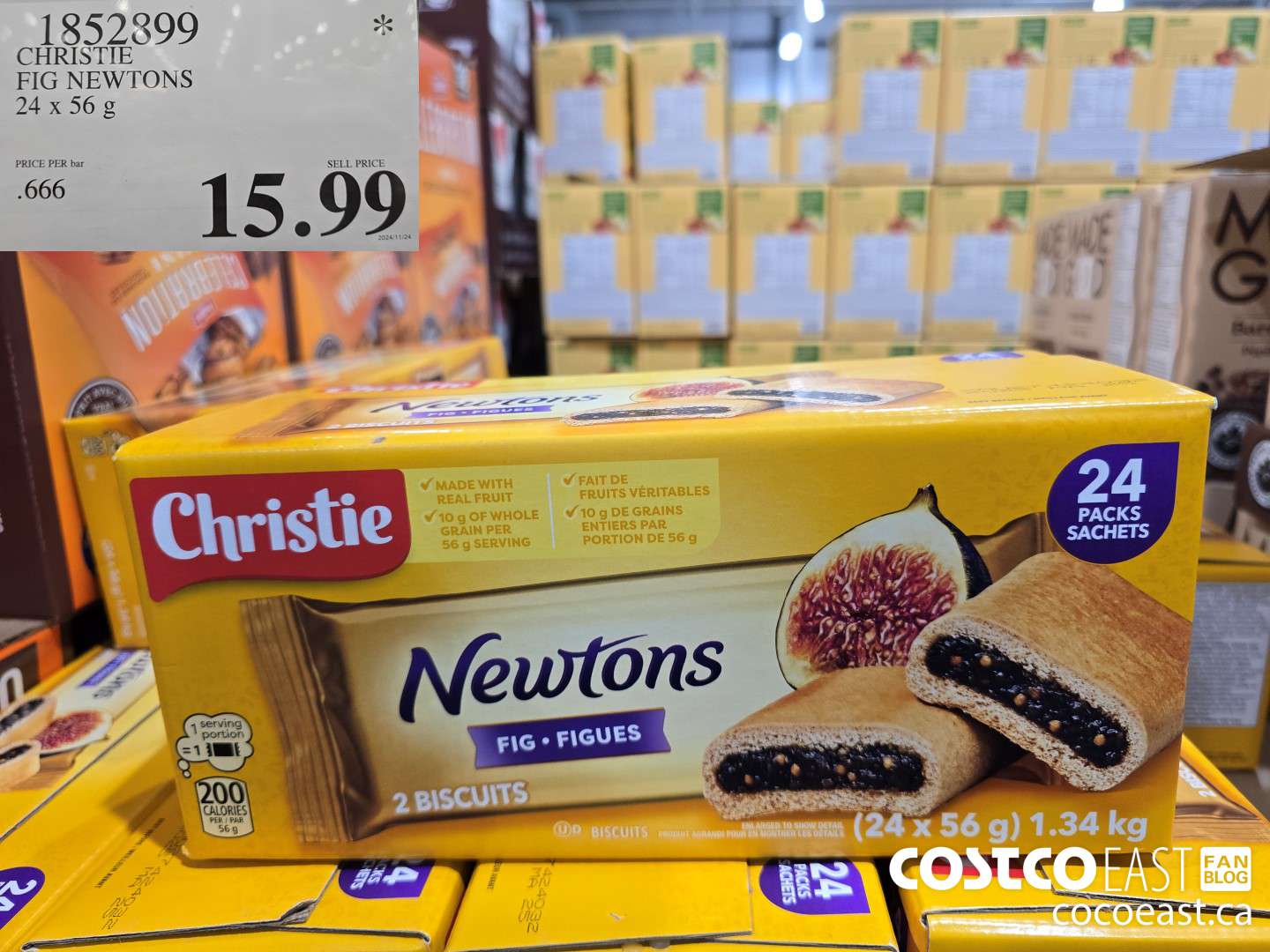 1852899 CHRISTIC FIG NEWTONS 1.34 KG $15.99