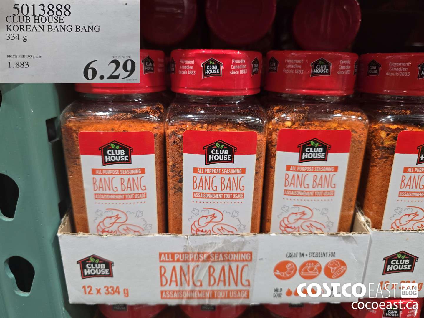 5013888 CLUB HOUSE KOREAN BANG BANG 334 G $6.29