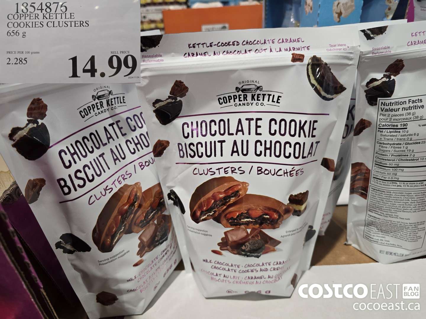 1854876 COPPER KETTLE COOKIES CLUSTERS 656 G $14.99