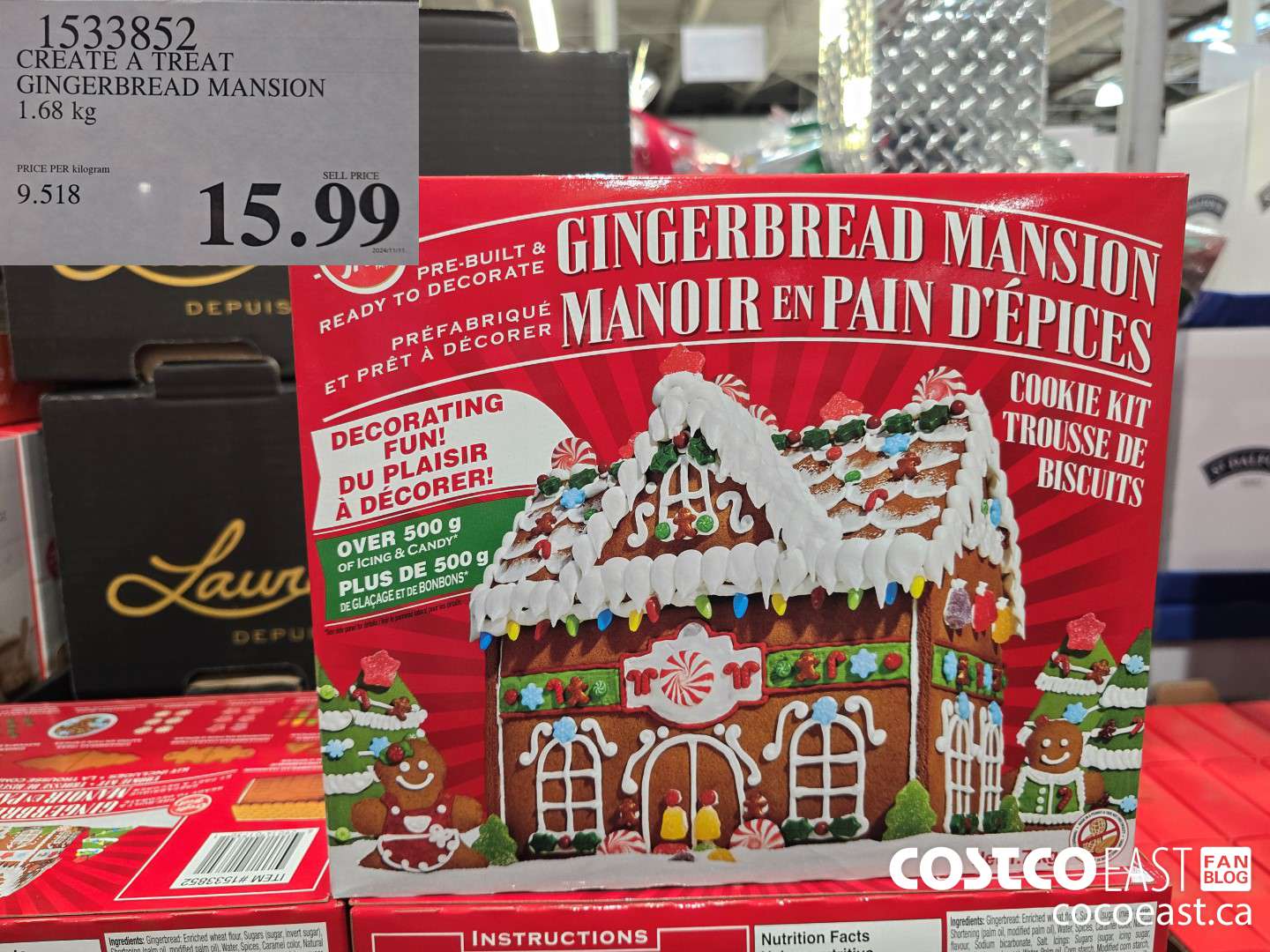 1533852 CREATE A TREAT GINGERBREAD HOUSE 1.68 KG $15.99