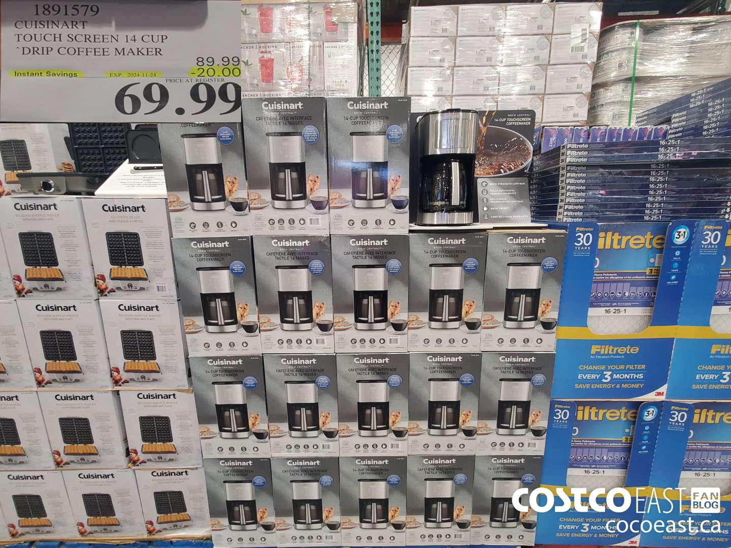 1891579 CUISINART TOUCH SCREEN 14 CUP DRIP COPFEE MAKER ($20.00 INSTANT SAVINGS EXPIRES ON 2024-11-24)