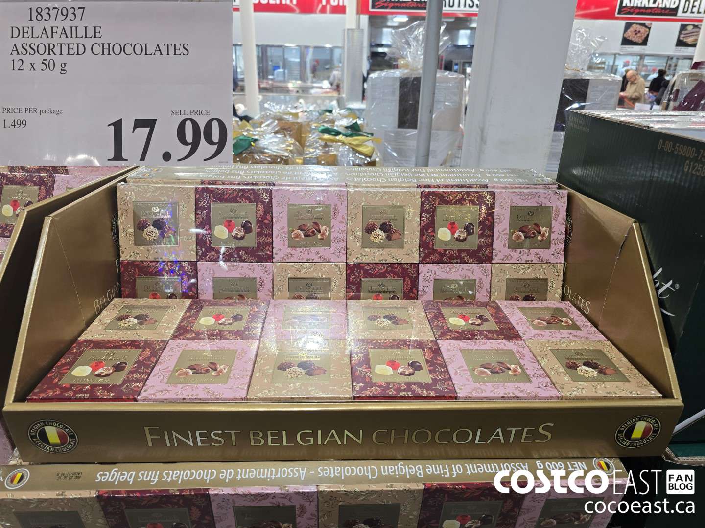 1837937 DELAFAILLE ASSORTED CHOCOLATES 12 X 50 G $17.99