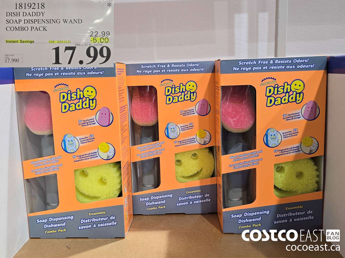 1819218 DISH DADDY SOAP DISPENSING WAND COMBO PACK ($5.00 INSTANT SAVINGS EXPIRES ON 2024-12-22) $17.99