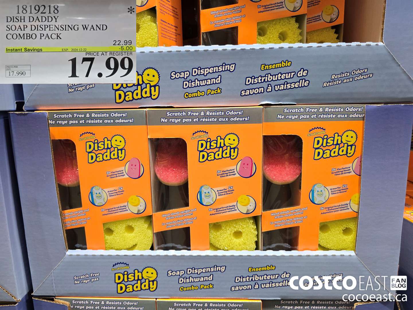 1819218 DISH DADDY SOAP DISPENSING WAND COMBO PACK ($5.00 INSTANT SAVINGS EXPIRES ON 2024-12-22) $17.99