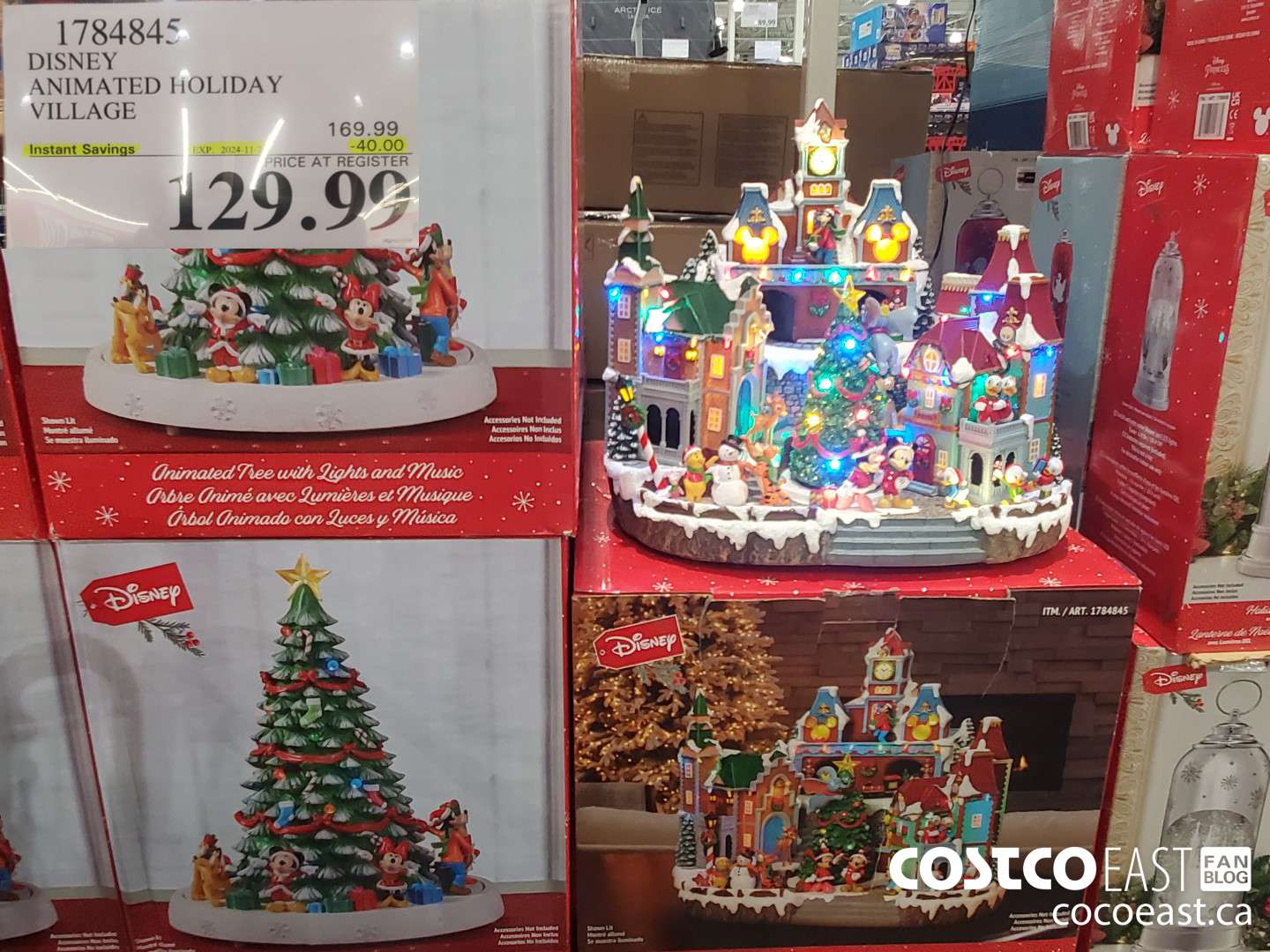 1784845 DISNEY ANIMATED HOLIDAY VILLAGE ($40.00 INSTANT SAVINGS EXPIRES ON 2024-11-24) $129.99