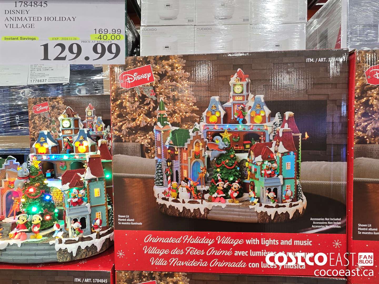 1784845 DISNEY ANIMATED HOLIDAY VILLAGE ($40.00 INSTANT SAVINGS EXPIRES ON 2024-11-24) $129.99