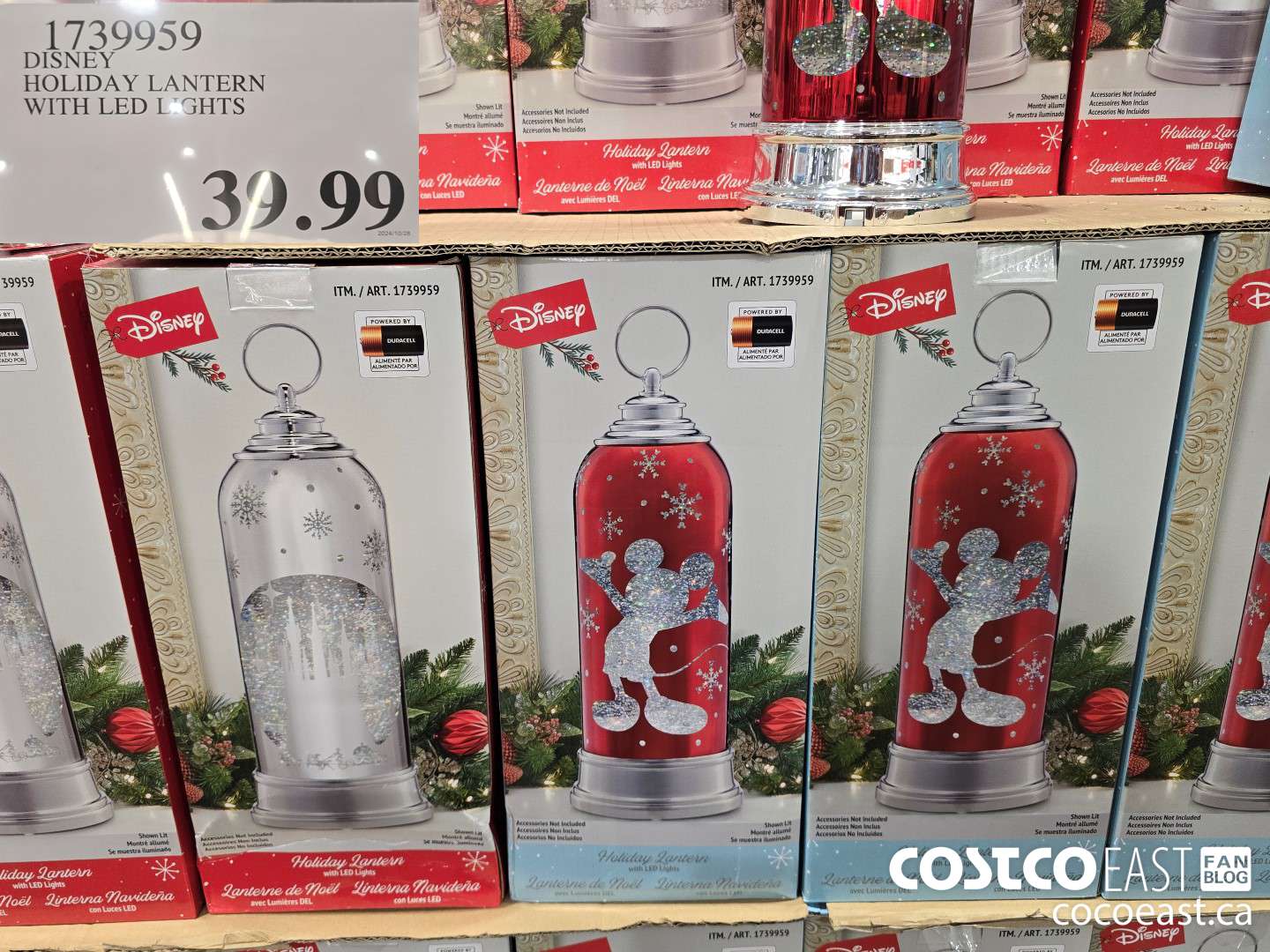 1739959 DISNEY HOLIDAY LANTERN WITH LED LIGHTS $39.99