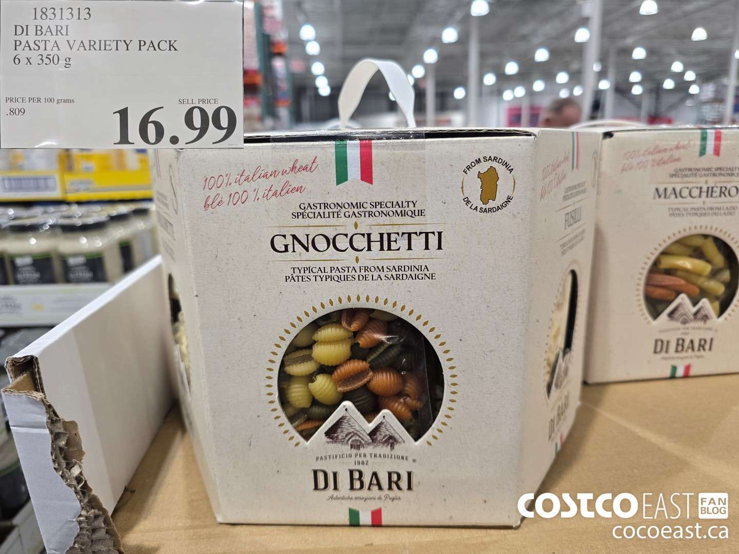 1831313 DI BARI PASTA VARIETY PACK 6 x 350 G $16.99