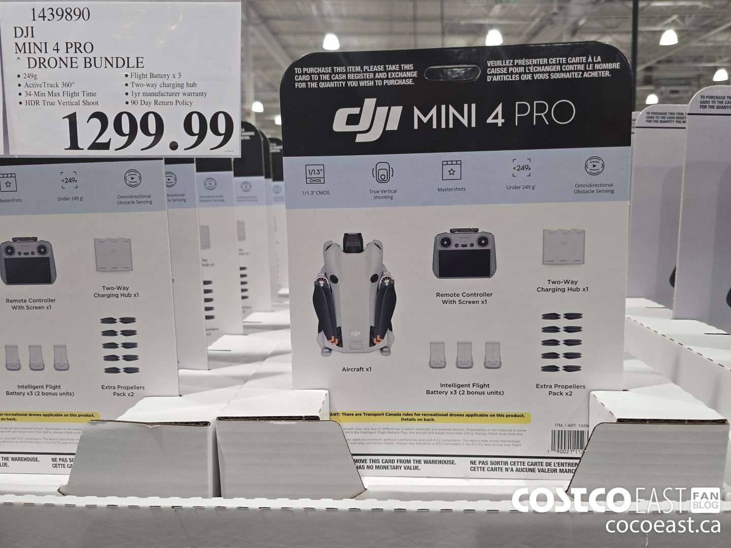 1439890 DJI MINI 4 PRO DRONE BUNDLE $1299.99