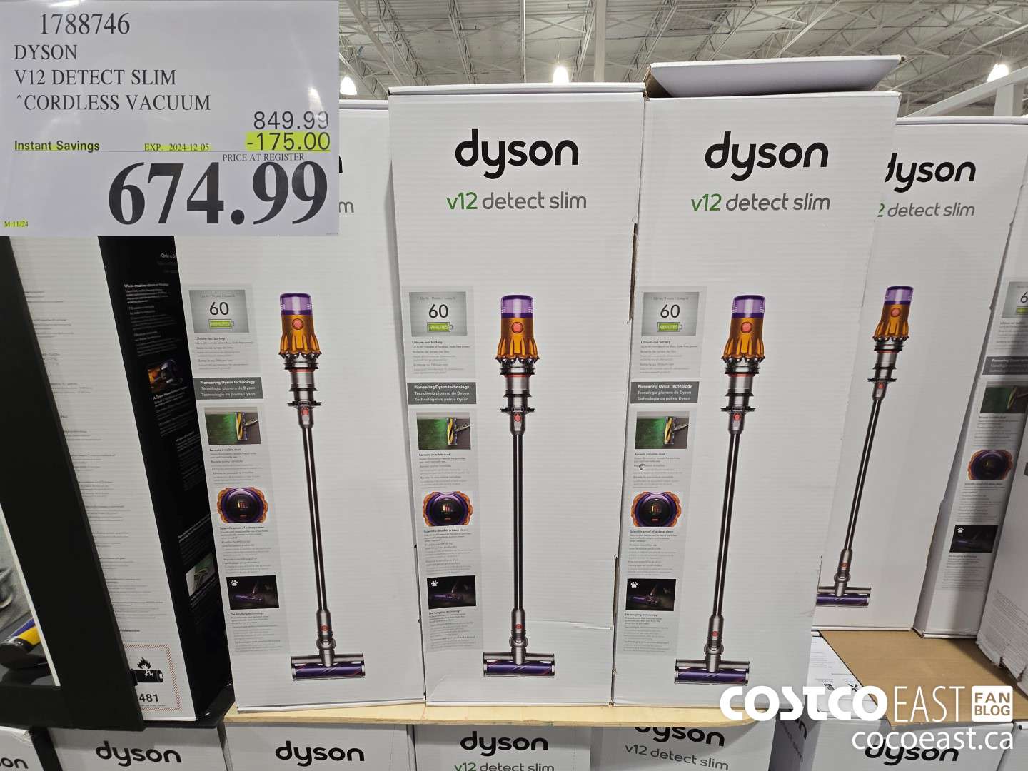 1788746 DYSON V12 DETECT SLIM CORDLESS VACUUM ($175.00 INSTANT SAVINGS EXPIRES ON 2024-12-05) $674.99