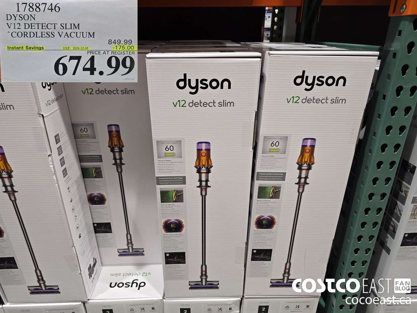1788746 DYSON V12 DETECT SLIM CORDLESS VACUUM ($175.00 INSTANT SAVINGS EXPIRES ON 2024-12-05) $674.99