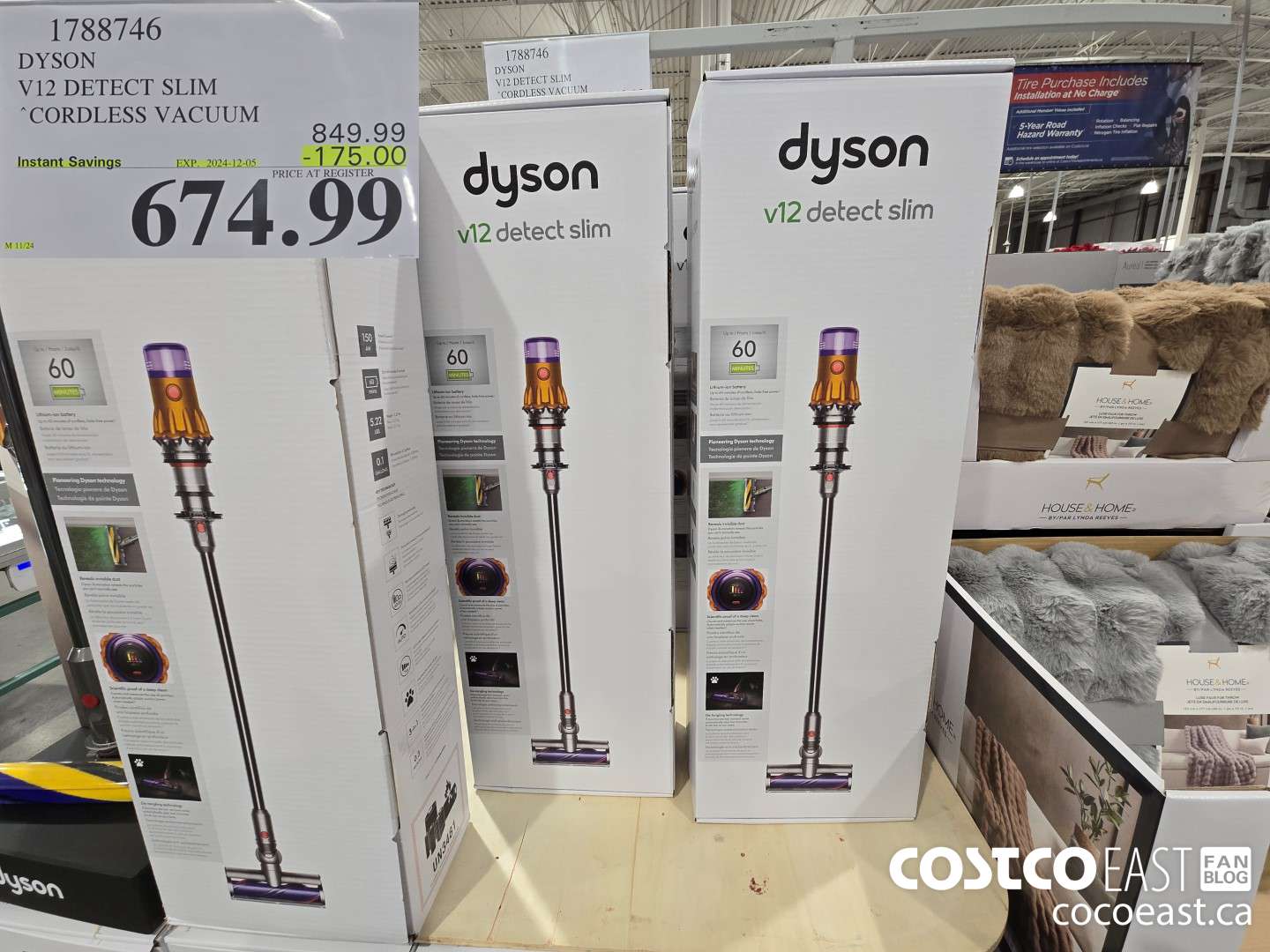 1788746 DYSON V12 DETECT SLIM STICK VAC ($175.00 INSTANT SAVINGS EXPIRES ON 2074-12-05) $674.99