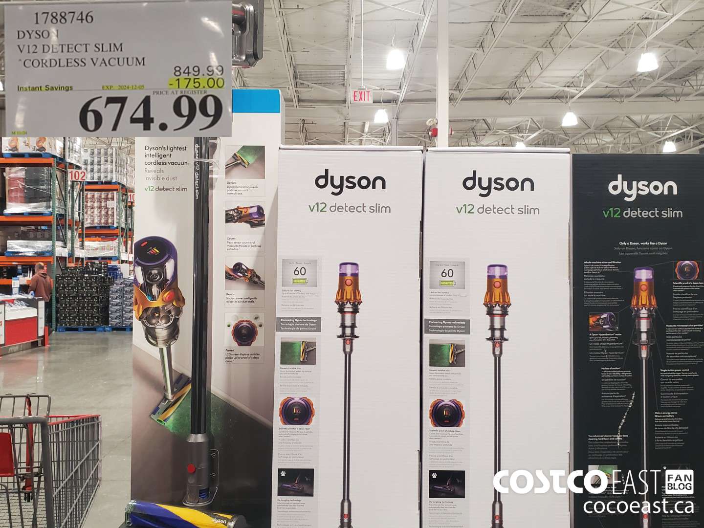 1788746 DYSON V12 DETECT SLIM STICK VAC ($175.00 INSTANT SAVINGS EXPIRES ON 2024-12-05) $674.99