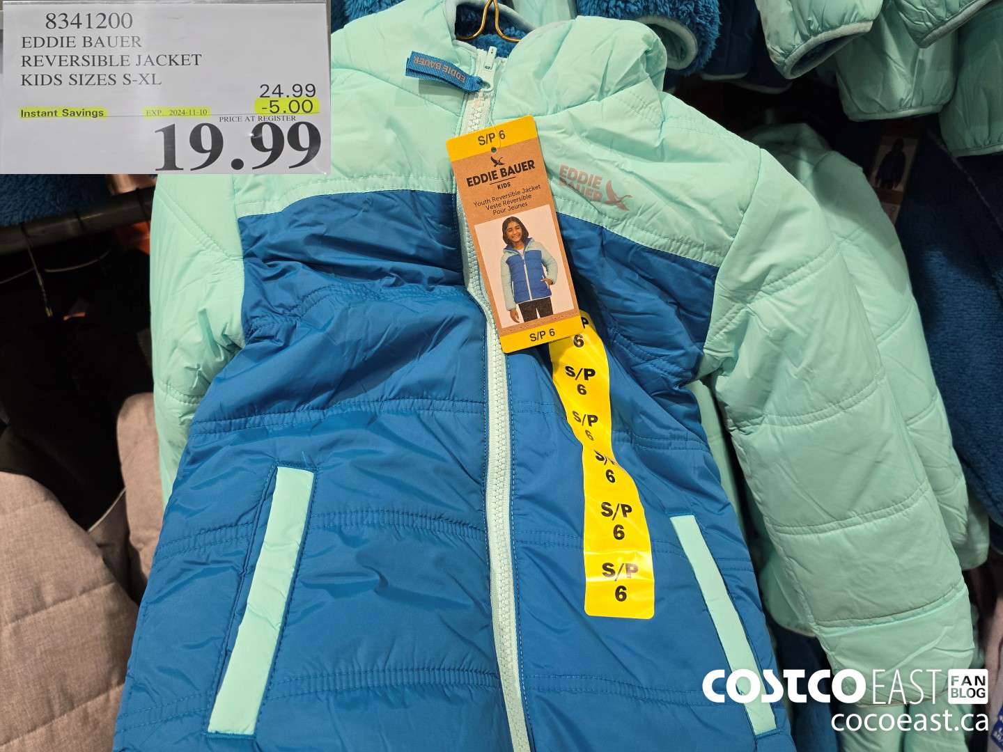 8341200 EDDIE BAUER REVERSIBLE JACKET KIDS SIZES S-XL ($5.00 INSTANT SAVINGS EXPIRES ON 2024-11-10) $19.99