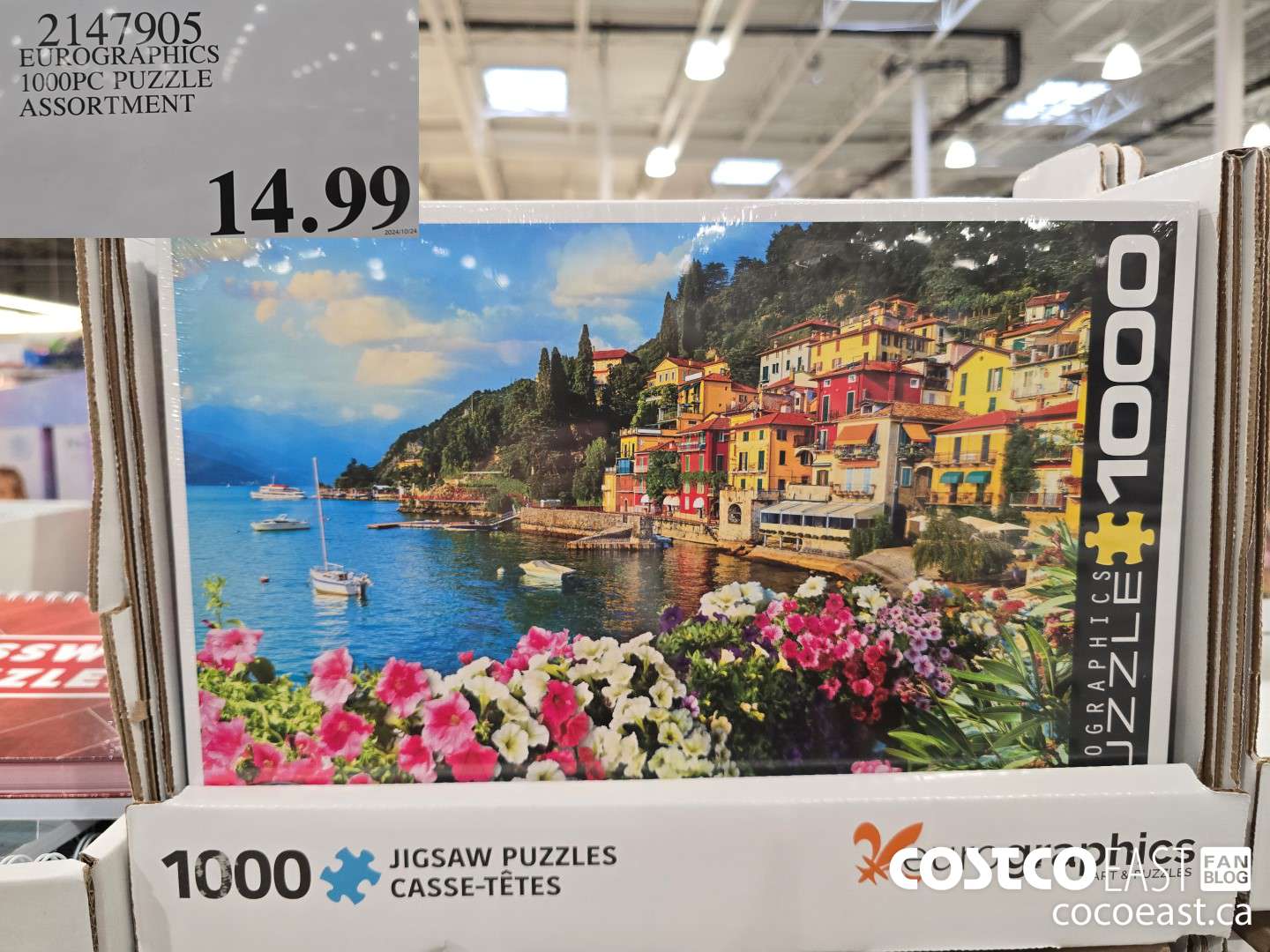 2147905 EUROGRAPHICS 1000PC PUZZLE ASSORTMENT $14.99
