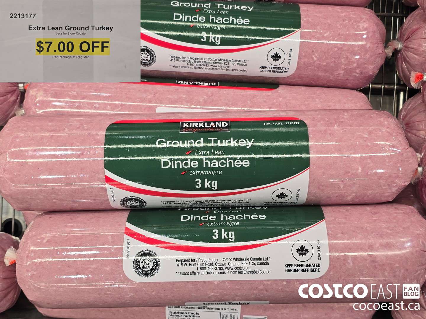 2213177 Extra Lean Ground Turkey ($7.00 INSTANT SAVINGS)