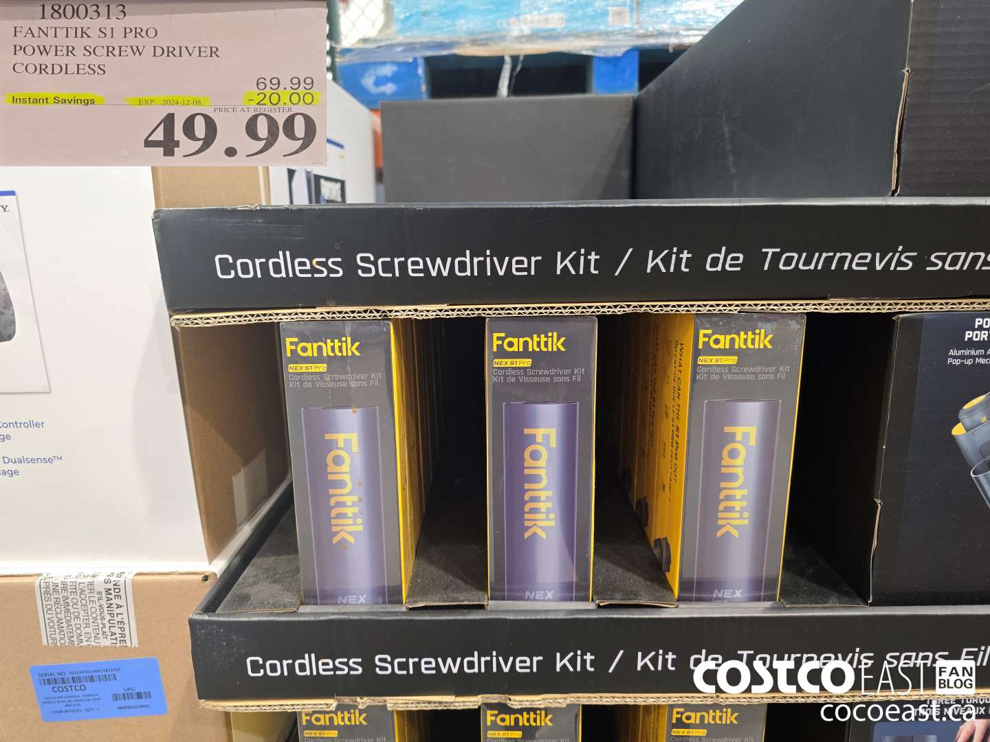 1800313 FANTTIK S1 PRO POWER SCREW DRIVER CORDLESS ($20.00 INSTANT SAVINGS EXPIRES ON 2024-12-08) $49.99