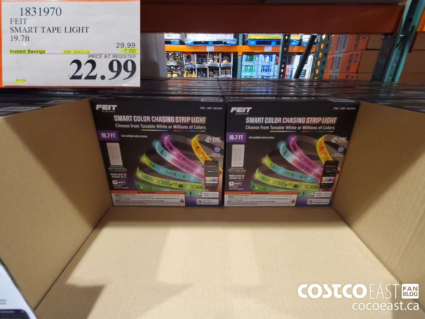 1831970 FEIT SMART TAPE LIGHT 19.7ft ($7.00 INSTANT SAVINGS EXPIRES ON 2024-11-24) $22.99