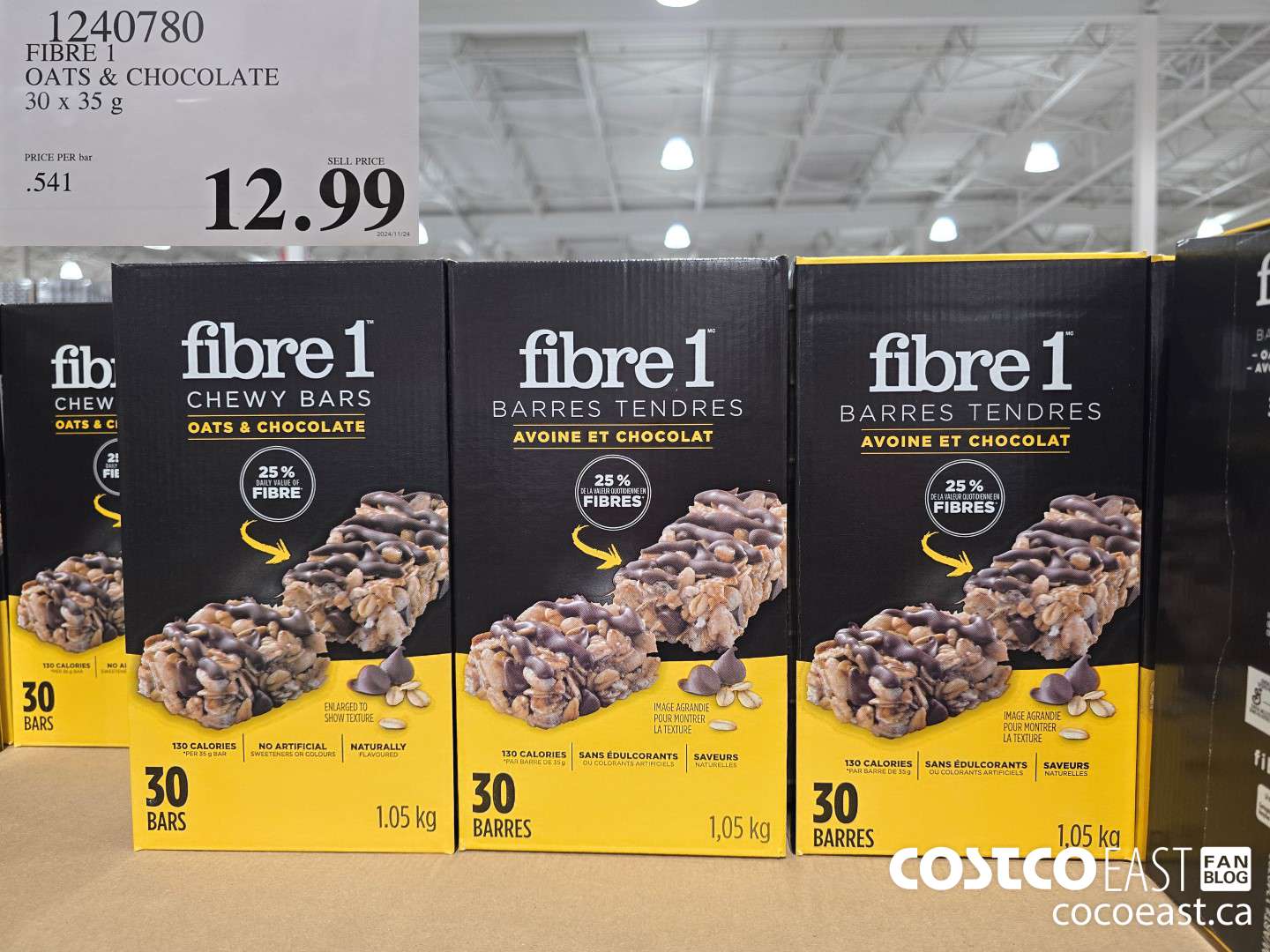 1240780 FIBRE 1 OATS & CHOCOLATE 30 X 35 G $12.99