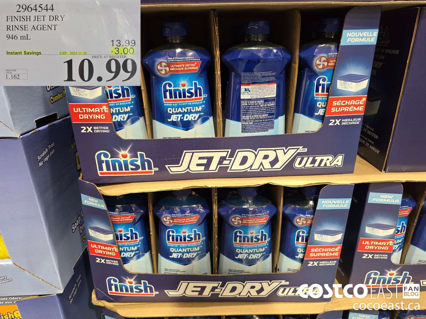 2964544 FINISH JET DRY ULTRA RINSE AGENT 946 ml ($3.00 INSTANT SAVINGS EXPIRES ON 2024-11-24) $10.99