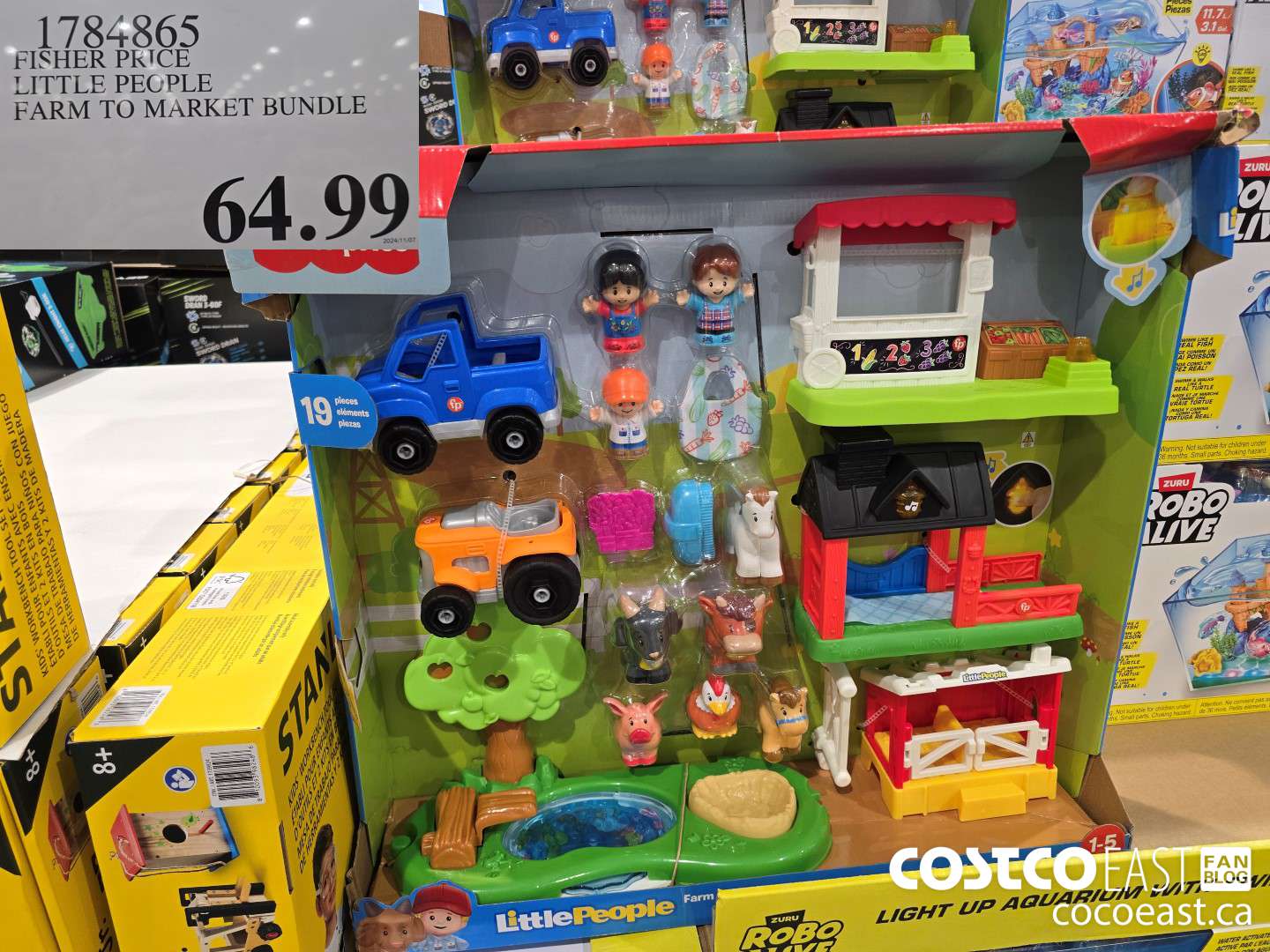 1784865 FISHER PRICE LITTLE PEOPLE FARM TO MARKET BUNDLE $64.99