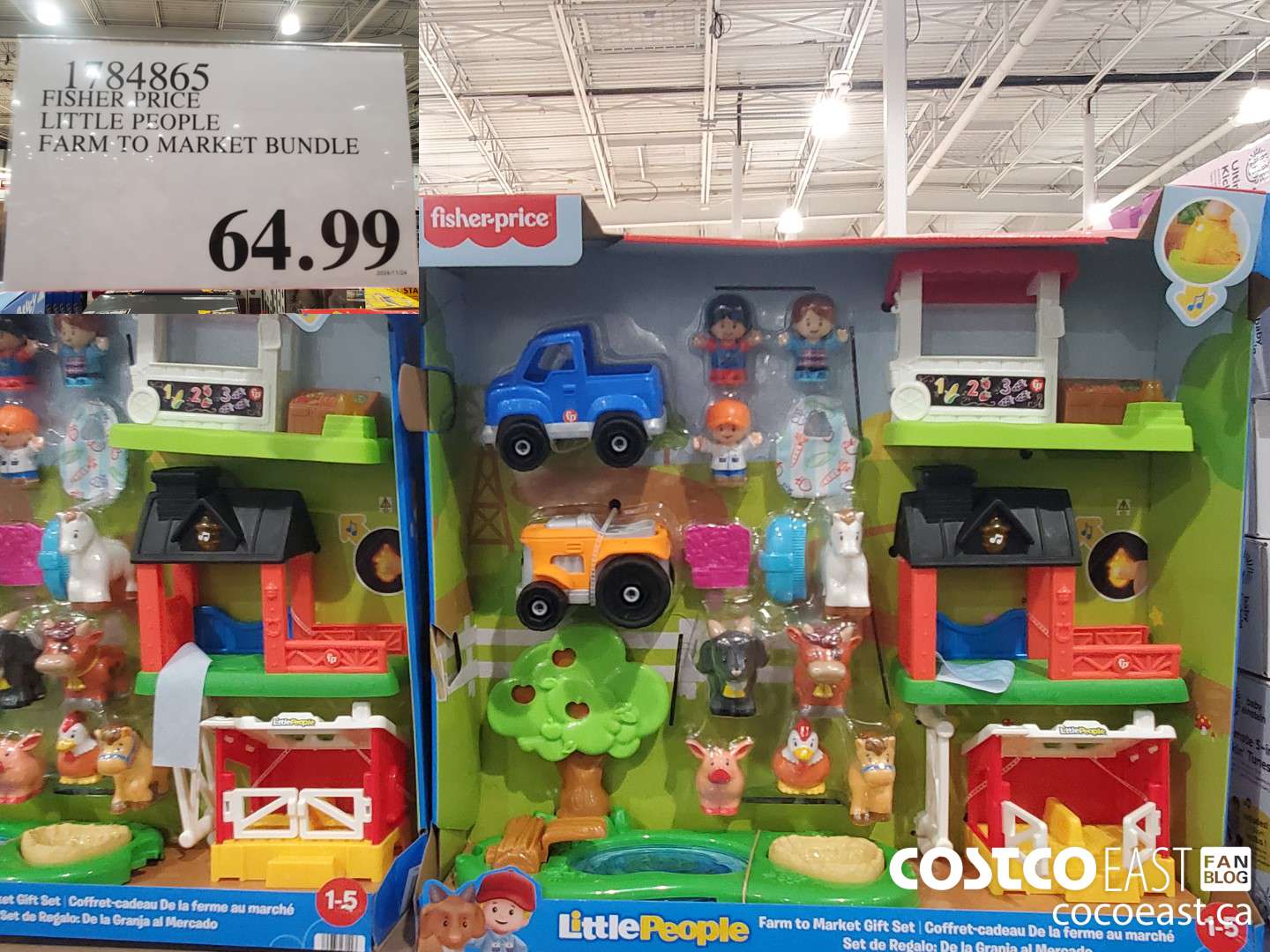 1784865 FISHER PRICE LITTLE PEOPLE FARM TO MARKET BUNDLE $64.99