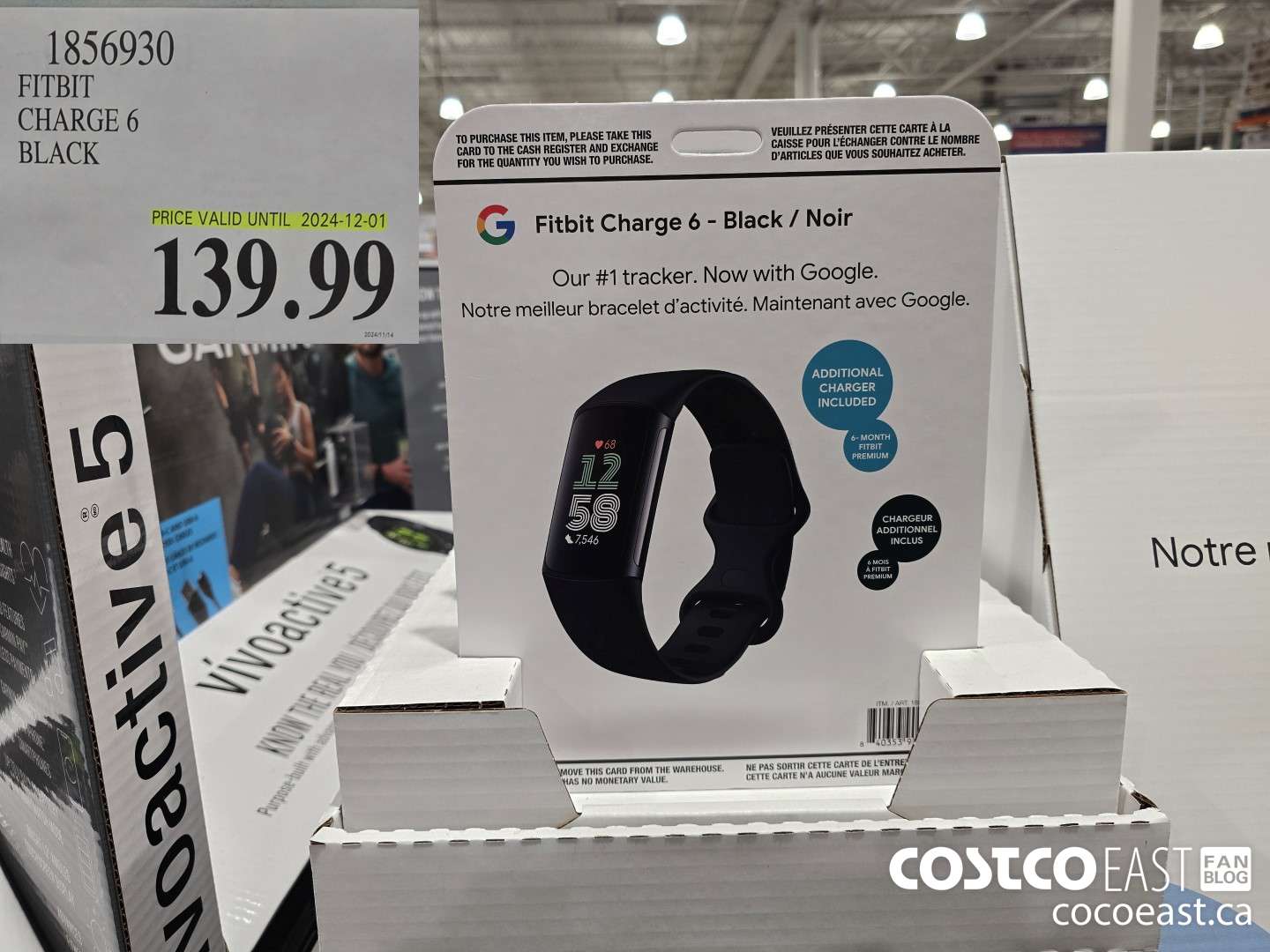 1856930 FITBIT CHARGE 6 BLACK $139.99
