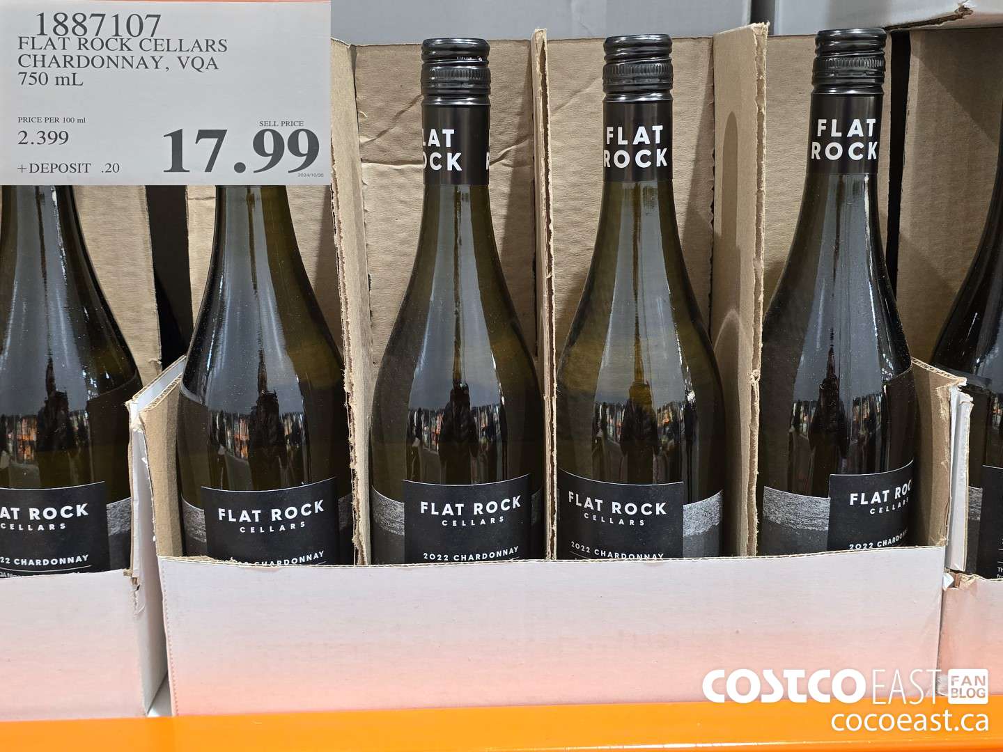 1887107 FLAT ROCK CELLARS CHARDONNAY, VQA 750 mL $17.99