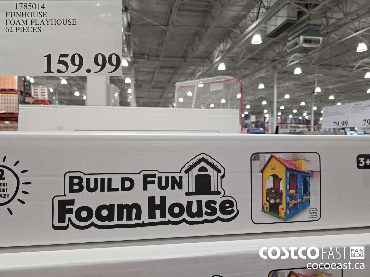 1785014 FUNHOUSE FOAM PLAYHOUSE 62 PIECES $159.99