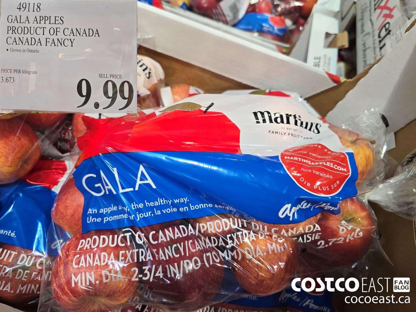 49118 GALA APPLES PRODUCT OF CANADA CANADA FANCY $9.99