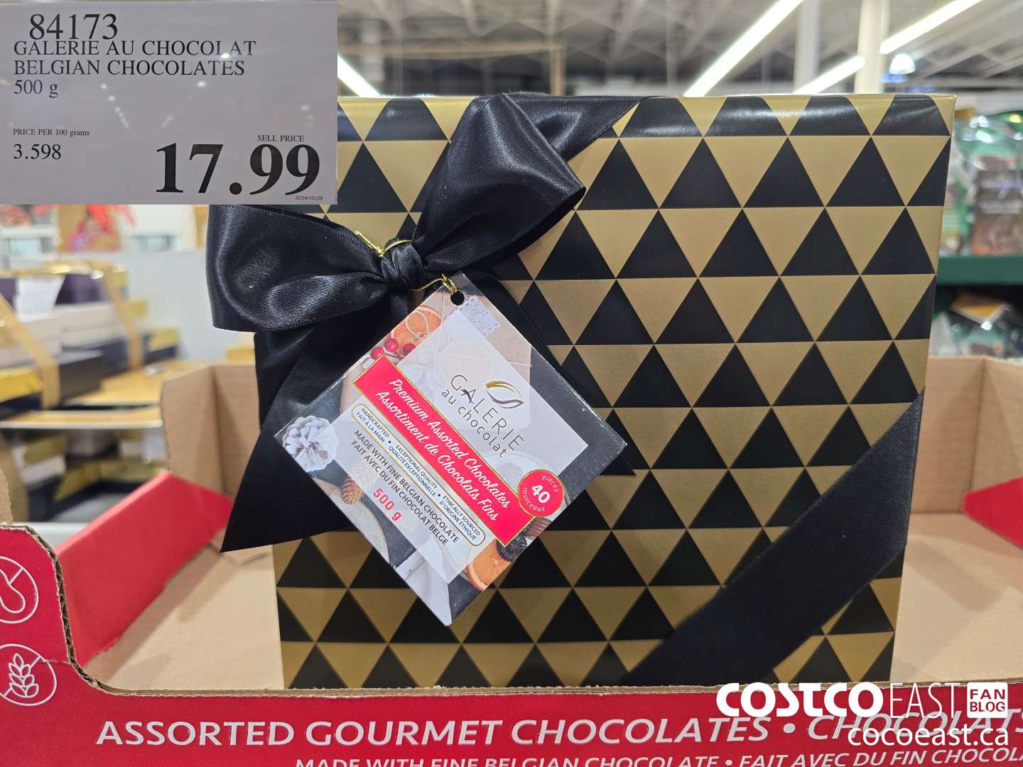 84173 GALERIE AU CHOCOLAT BELGIAN CHOCOLATES 500 G $17.99