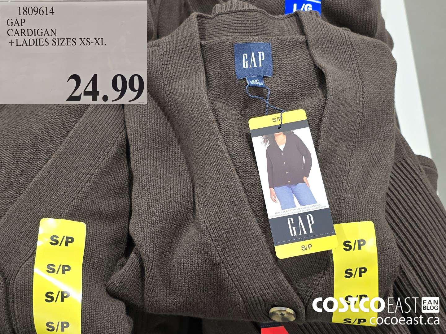 1809614 GAP CARDIGAN +LADIES SIZES XS-XL $24.99