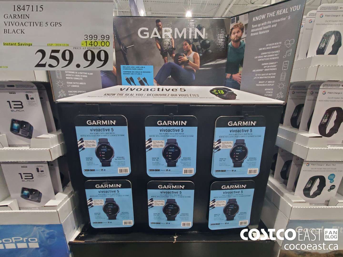 1847115 GARMIN VIVOACTIVE 5 GPS SMARTWATCH ($140.00 INSTANT SAVINGS EXPIRES ON 2024-12-26) $259.99